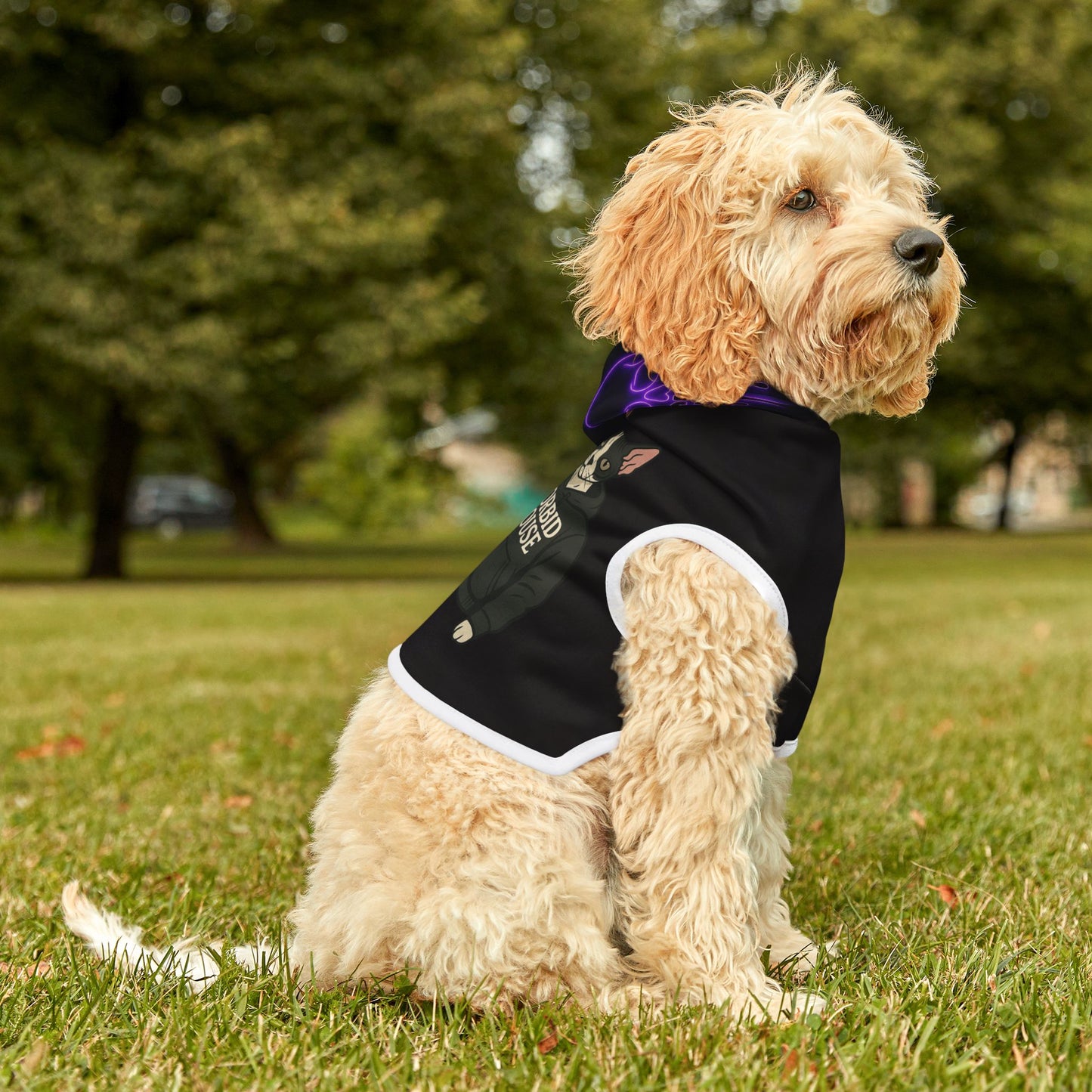Pet Hoodie with 'Morbid Gang' Design