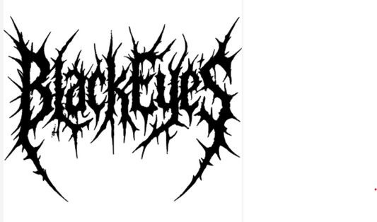 Black Eyes DeathMetal Vinyl Decal