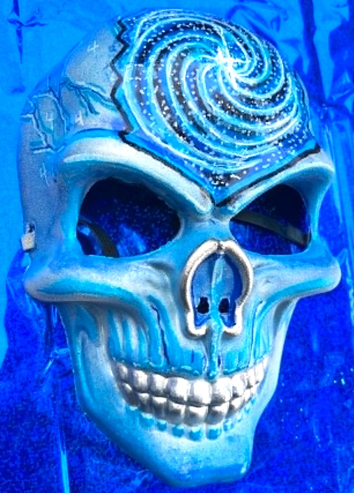 Custom FOUR artmask - Cosmic Swirl Blacklight Reactive!