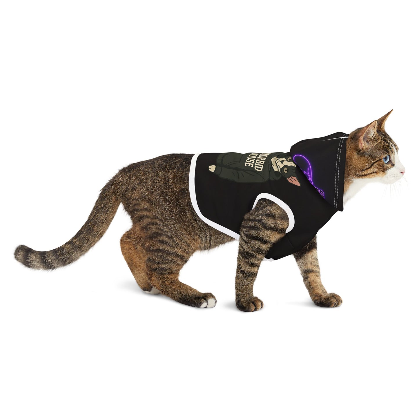 Pet Hoodie with 'Morbid Gang' Design