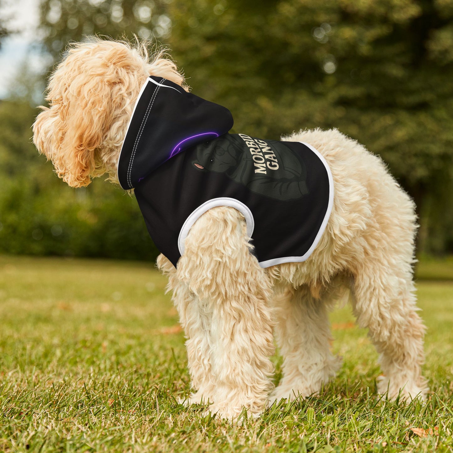 Pet Hoodie with 'Morbid Gang' Design