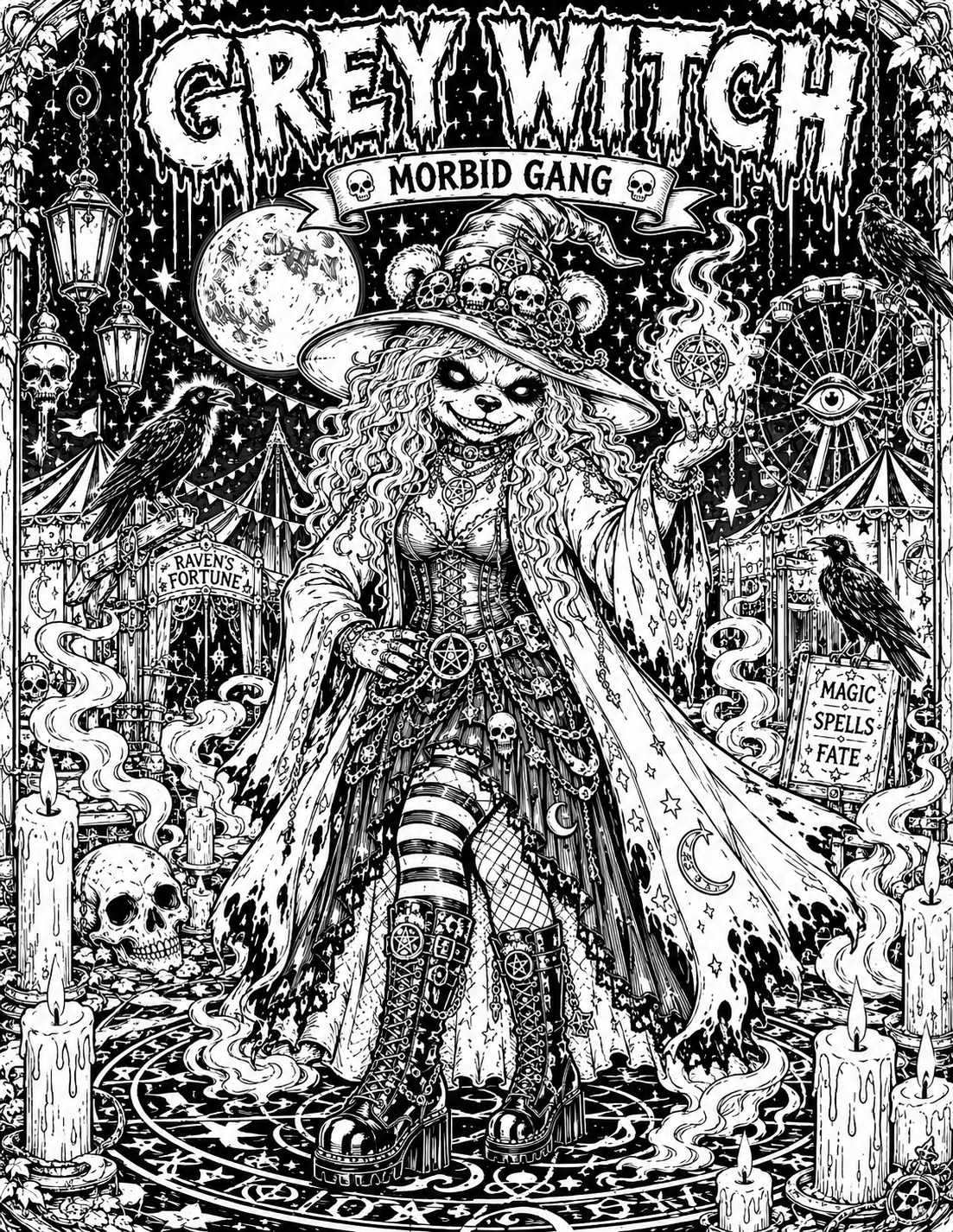 FREE Black Eyes Coloring Pages