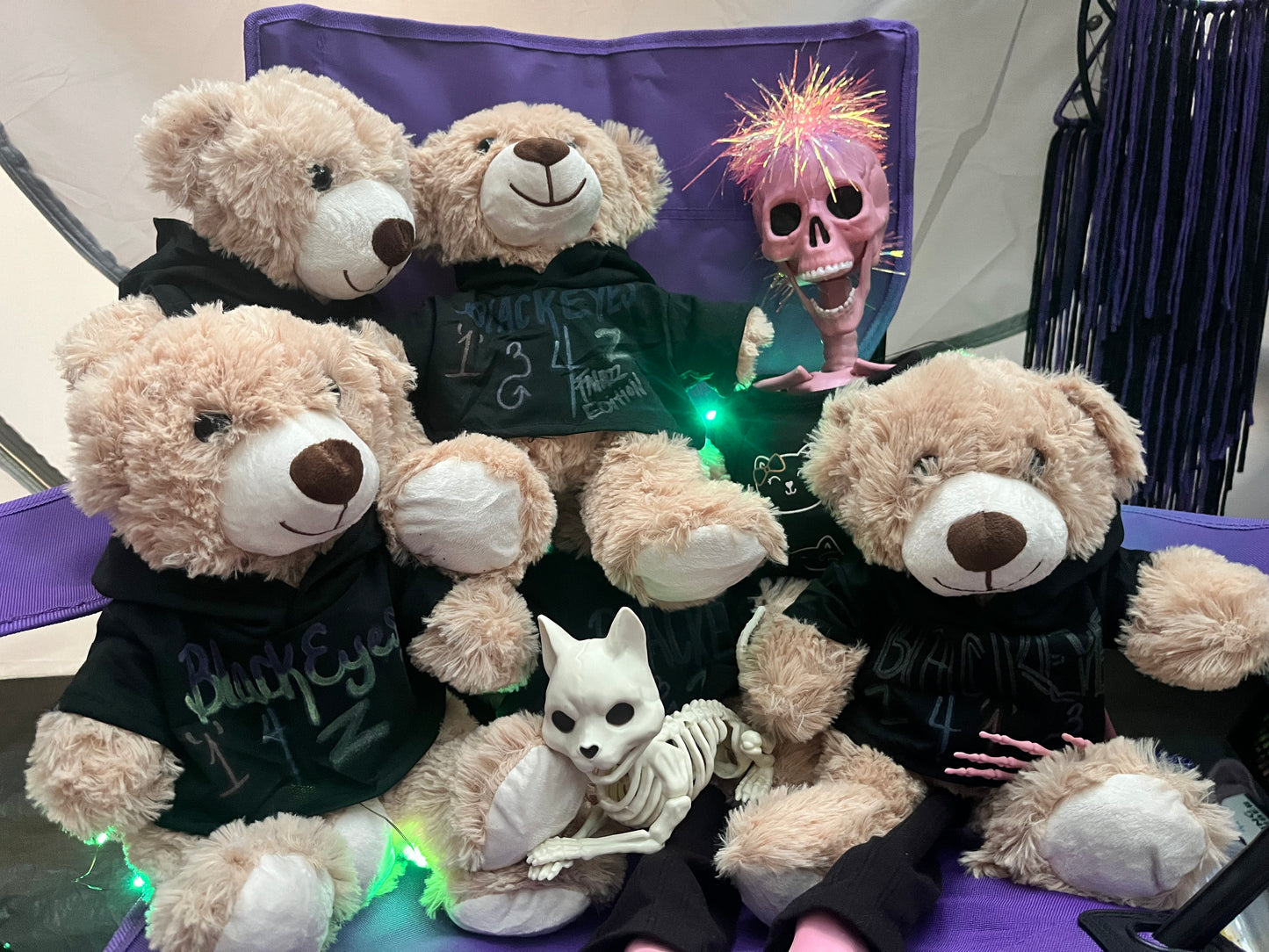 Autographed hand designed BlackEye Bears with Hoodies limited to 12