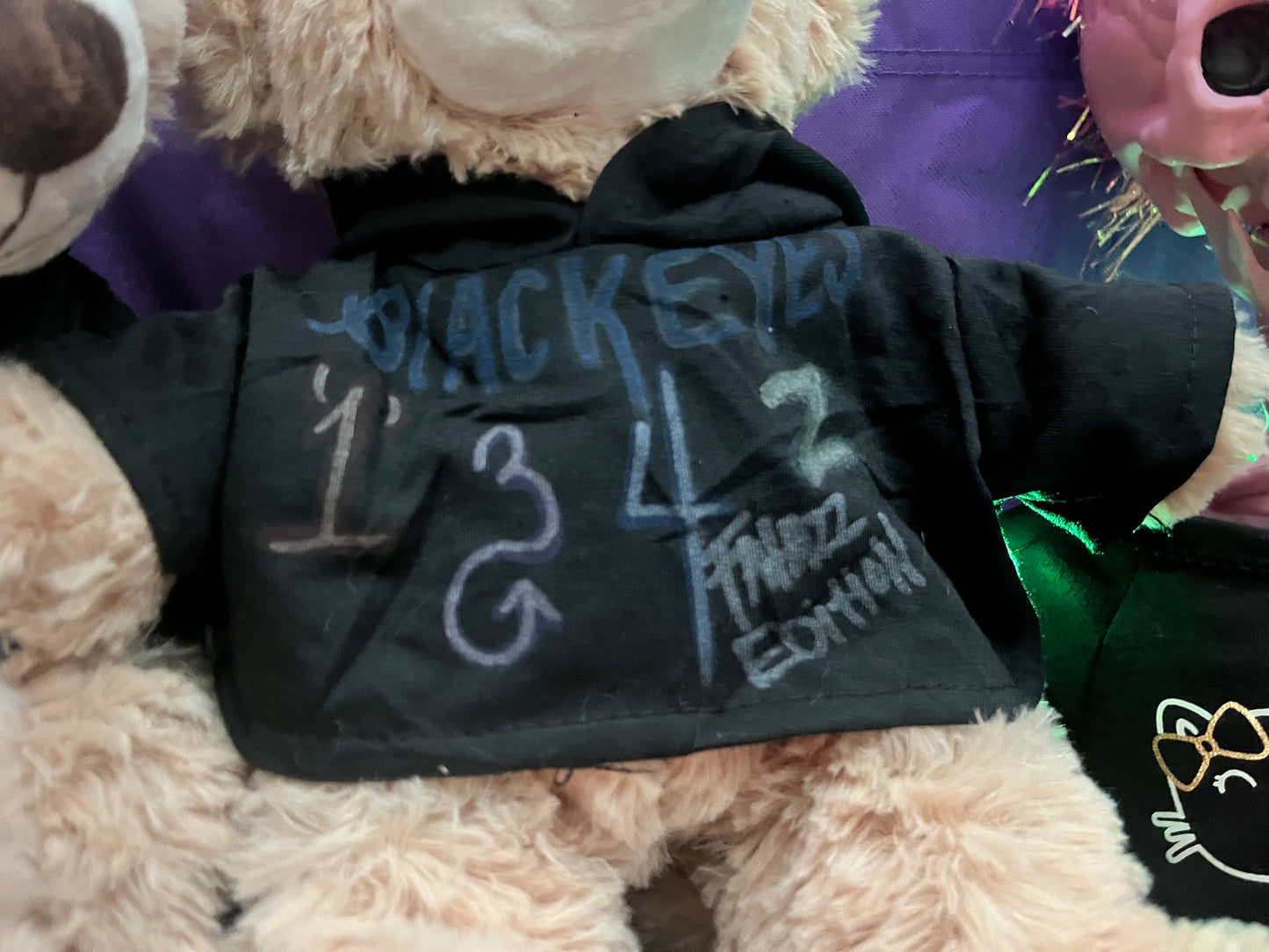 Autographed hand designed BlackEye Bears with Hoodies limited to 12