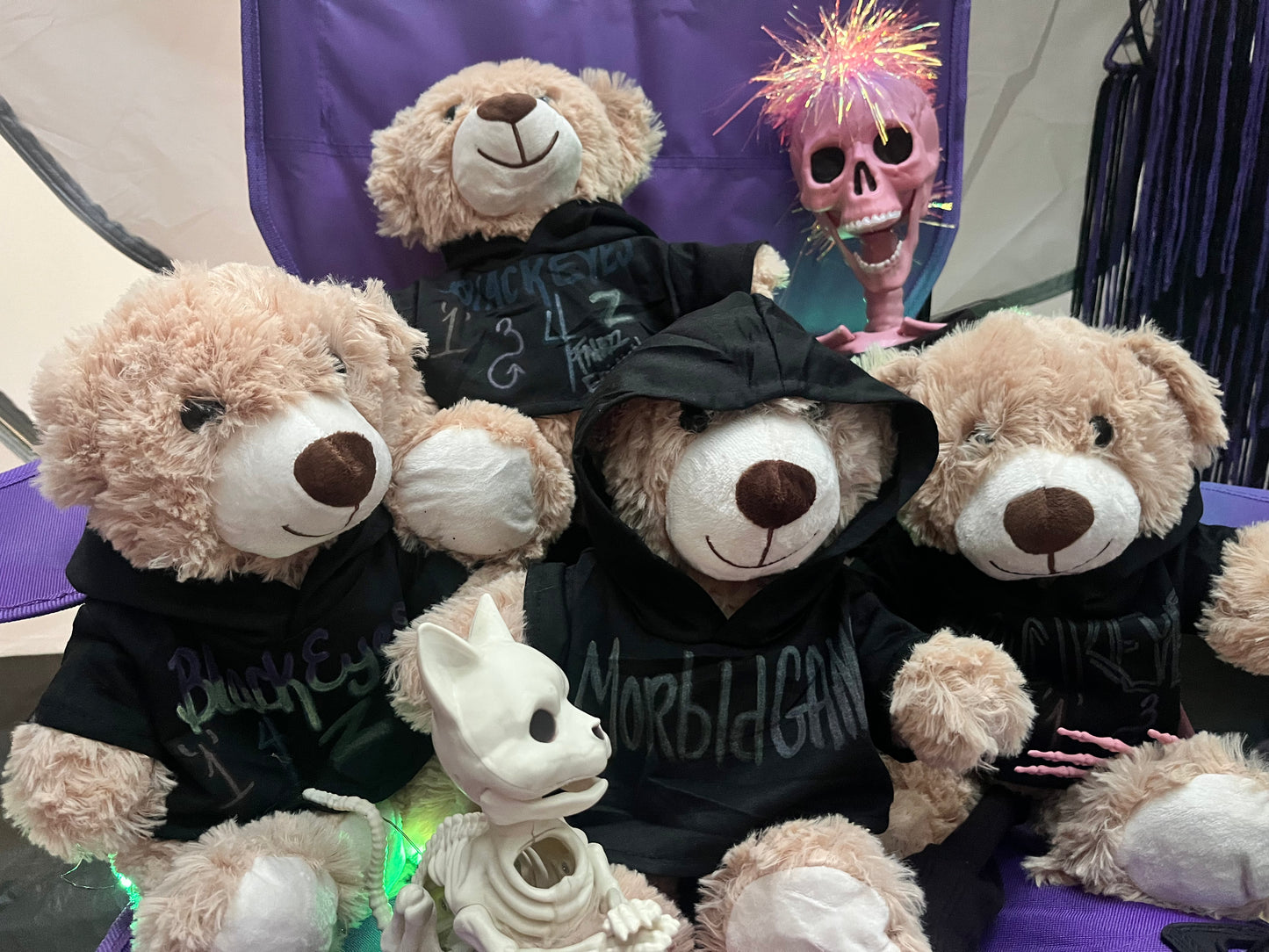 Autographed hand designed BlackEye Bears with Hoodies limited to 12