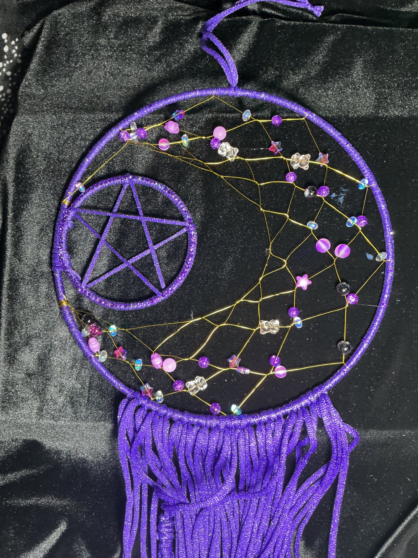 Purple THREE bear custom dreamcatcher 1/1