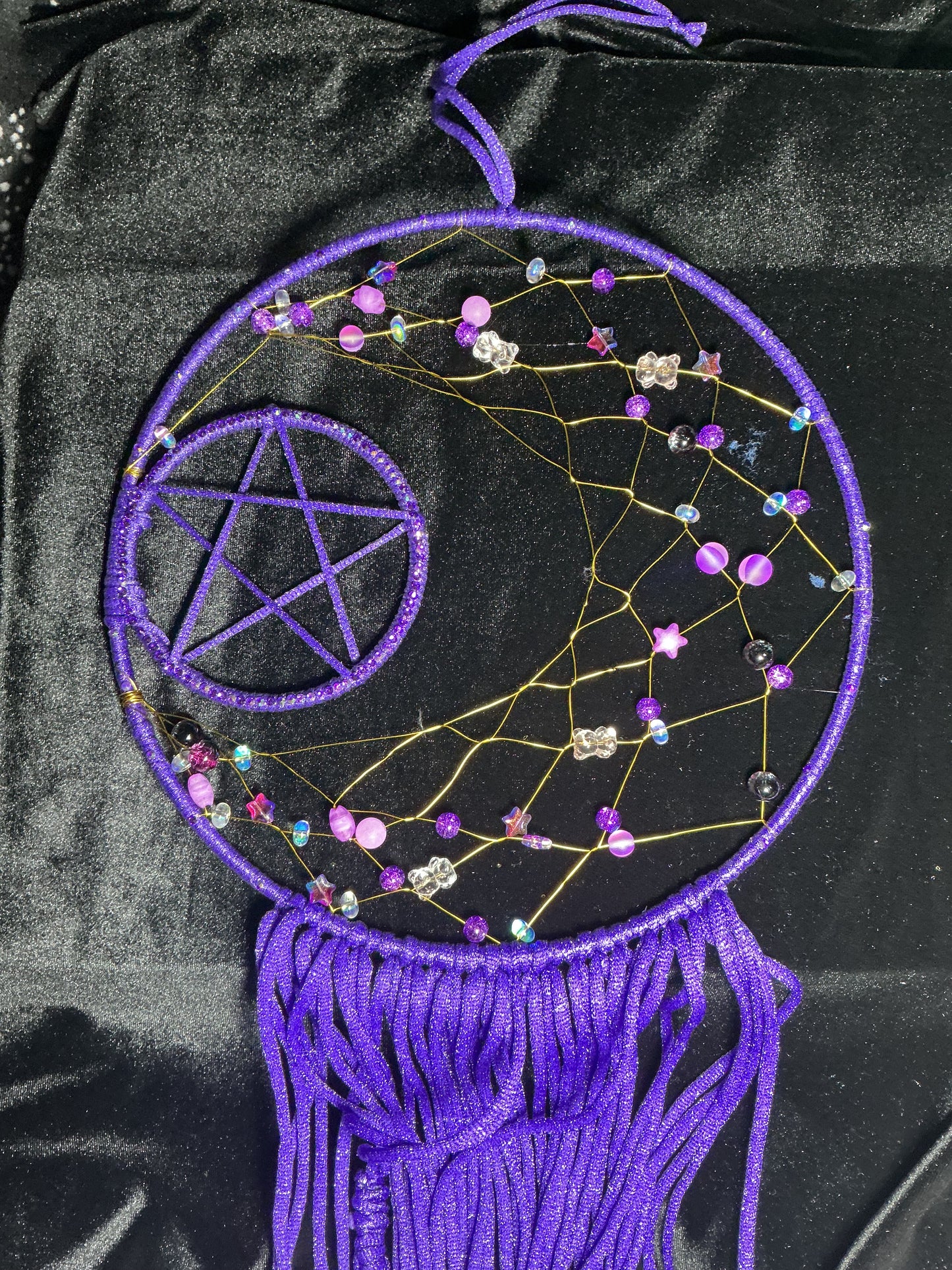 Purple THREE bear custom dreamcatcher 1/1
