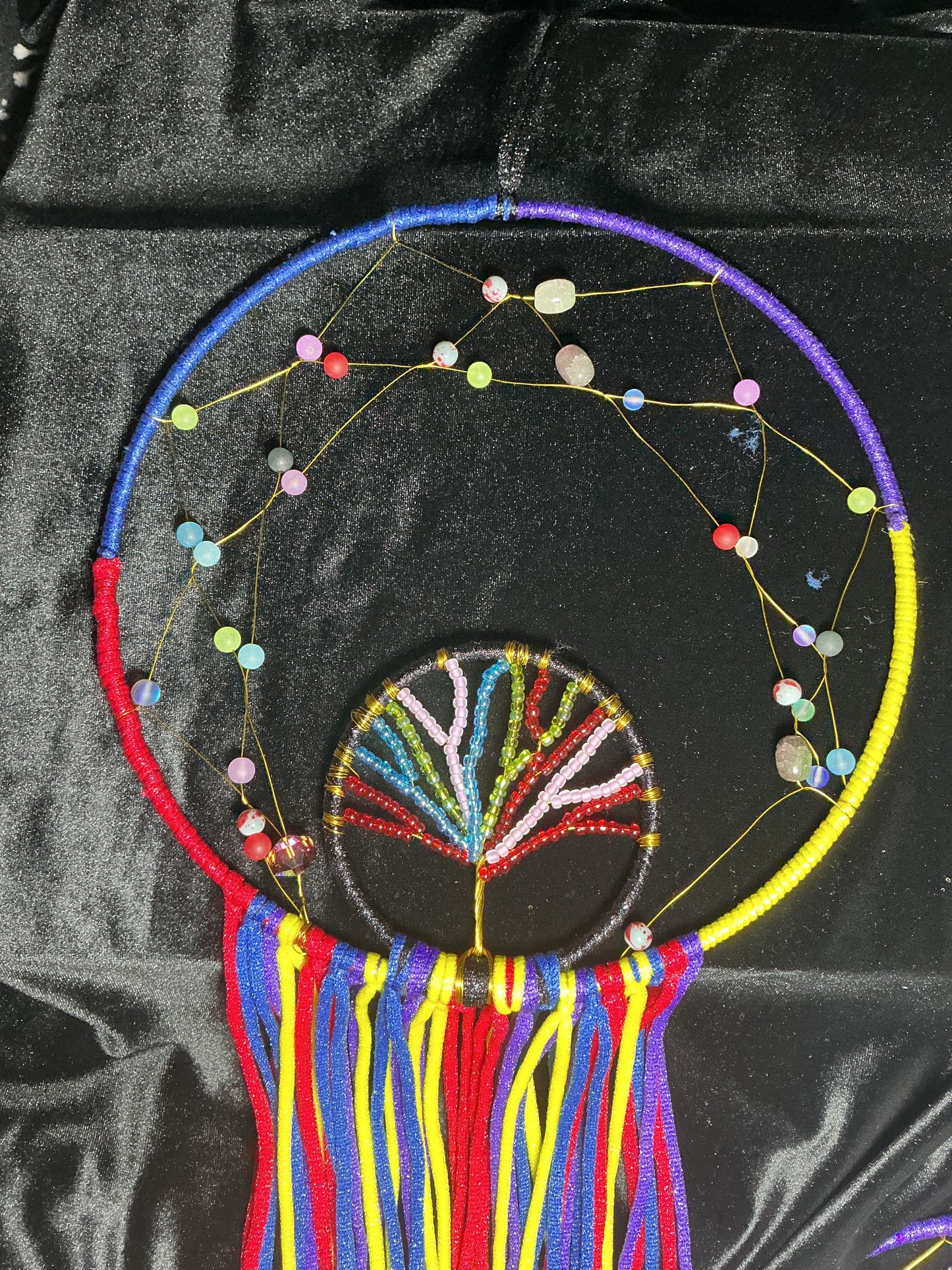 Black Eyes Family Tree custom 1/1 Dreamcatcher