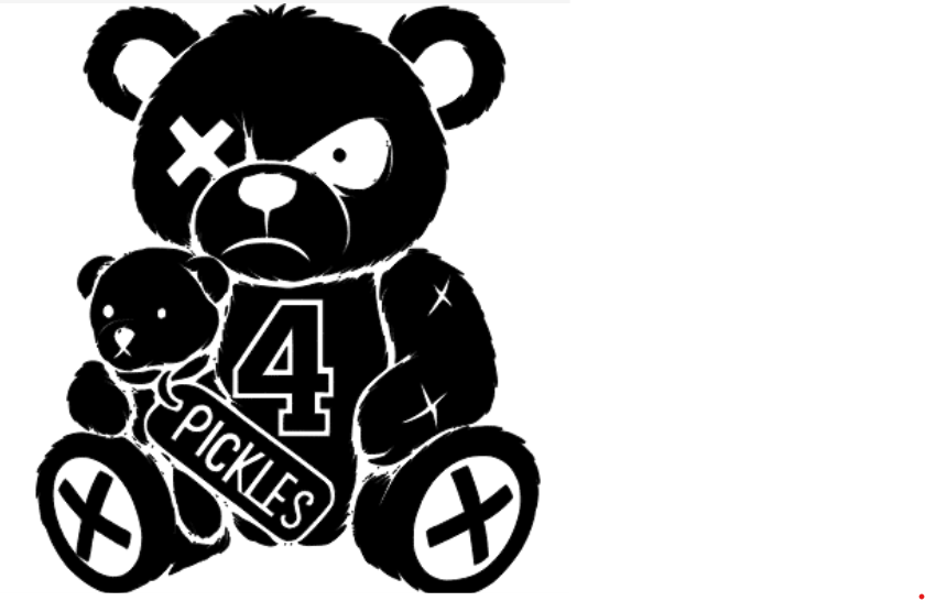 Black Eyes FOUR Bear Vinyl Decal