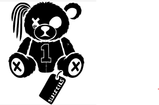 Black Eyes ONE Bear Vinyl Decal