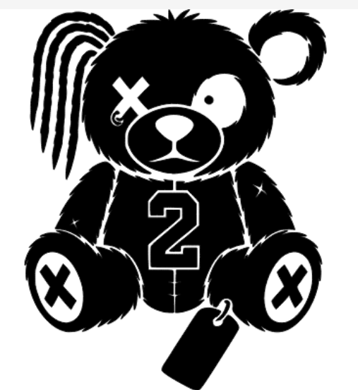 Black Eyes TWO Bear Vinyl Decal